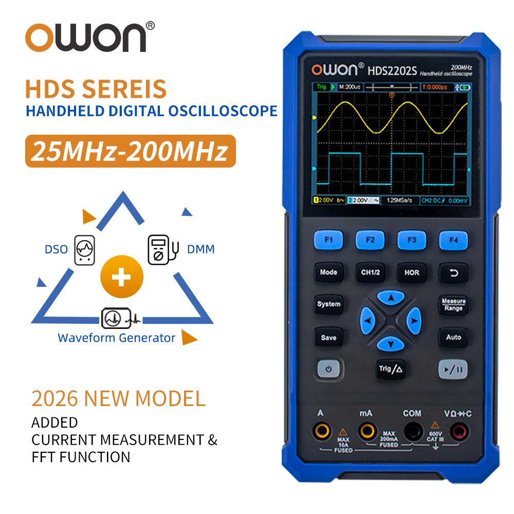 Electronics Repair Lab - OWON HDS200 Series Handheld Digital Oscilloscope