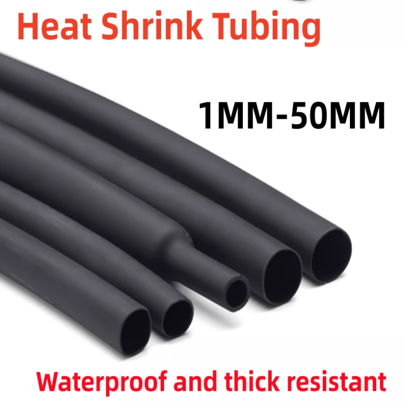 Electronics Repair Youtube - Black Heat Shrink Tubing 1M 5M