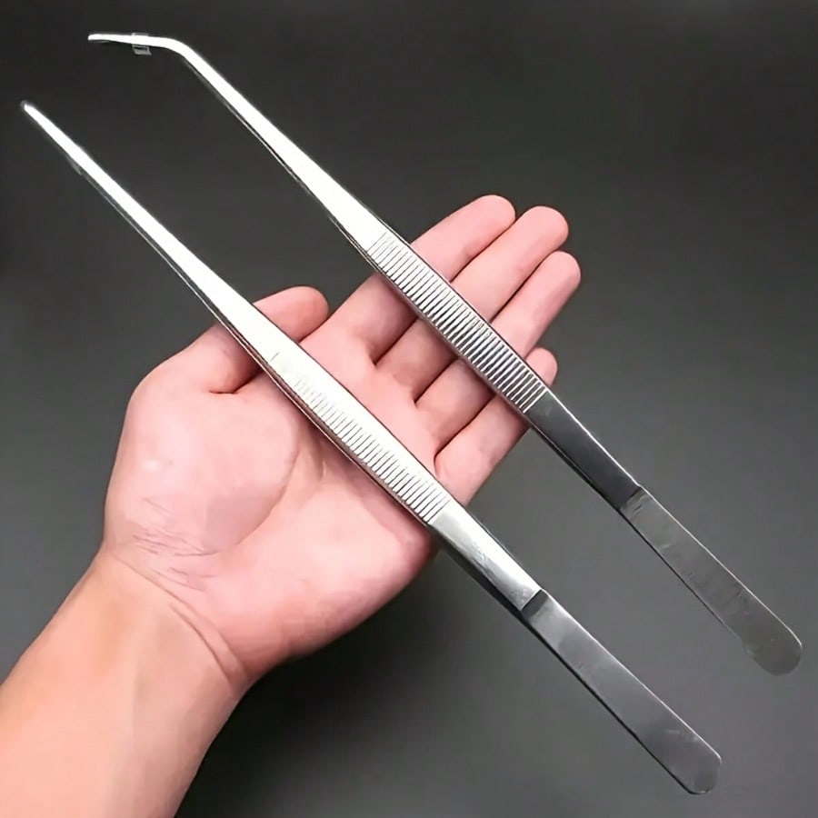 Electronics Repair Lab - Precision Long Handle Dual Tips Tweezers