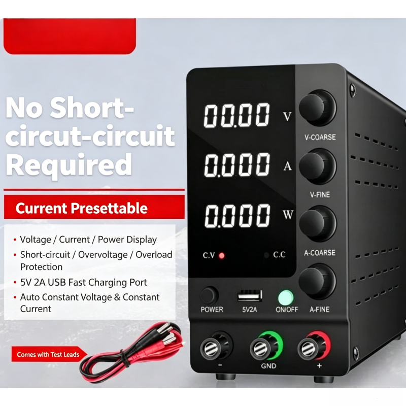 Electronics Repair Bench - 0-32V 0-6A Variable Regulated DC Power