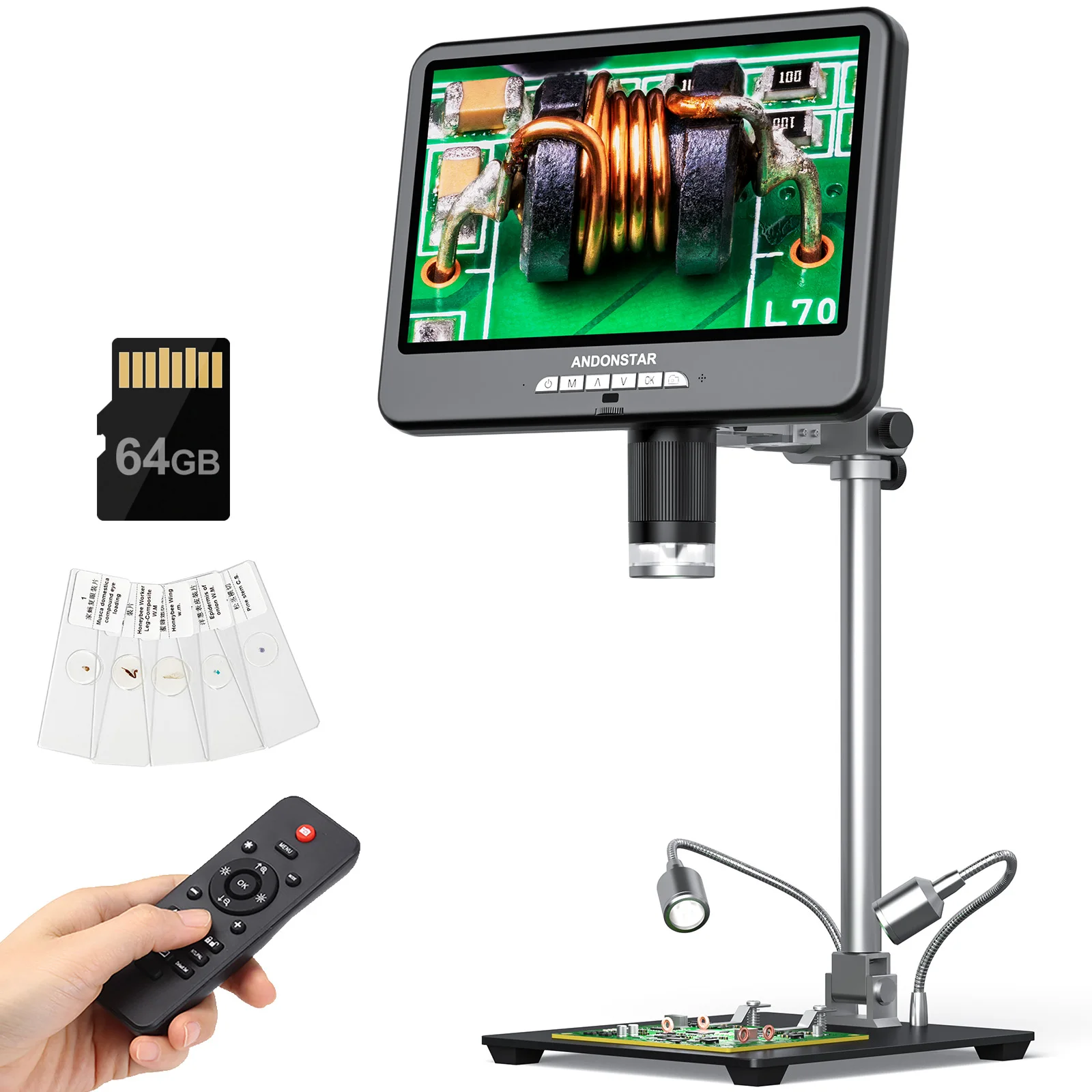 Andonstar AD210S-Pro 4K 60FPS  - Electronics Repair Microscope 评论和价格