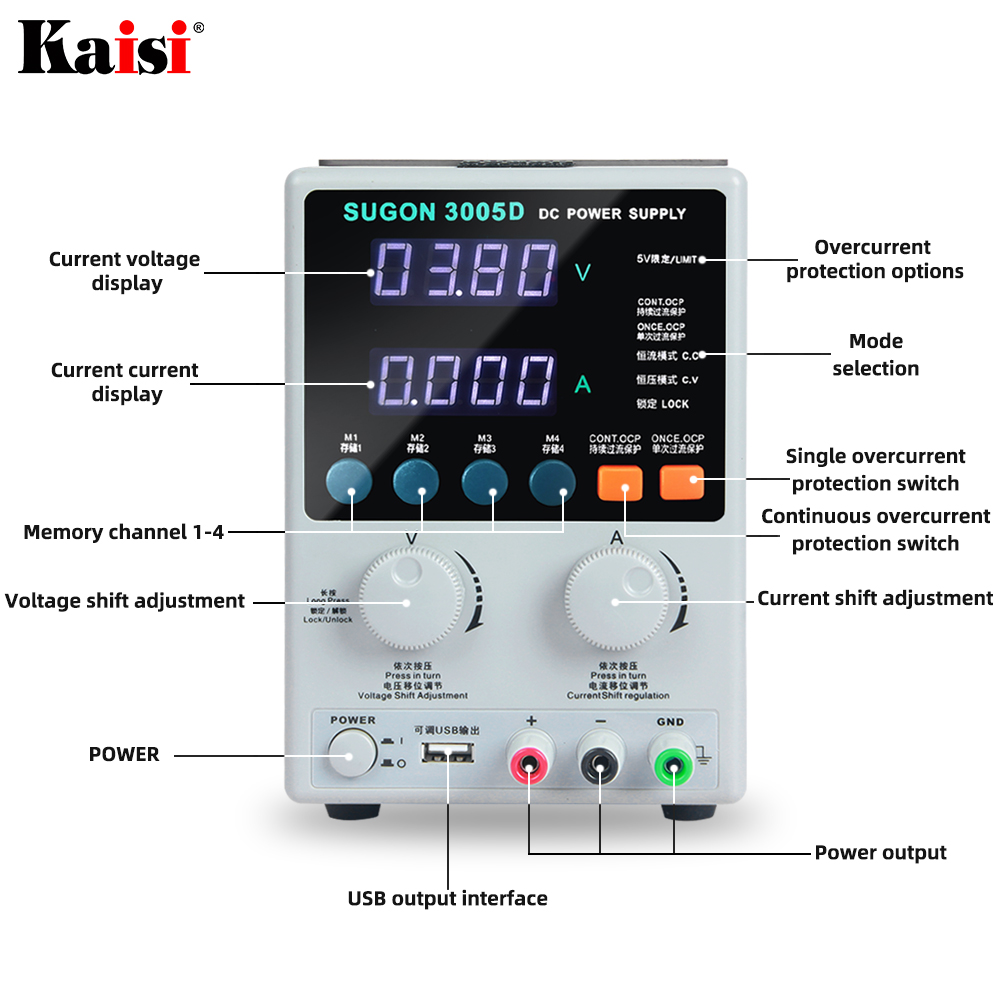 SUGON 3005D 30V 5A DC Power Su - Electronics Repair Lab 评论和价格