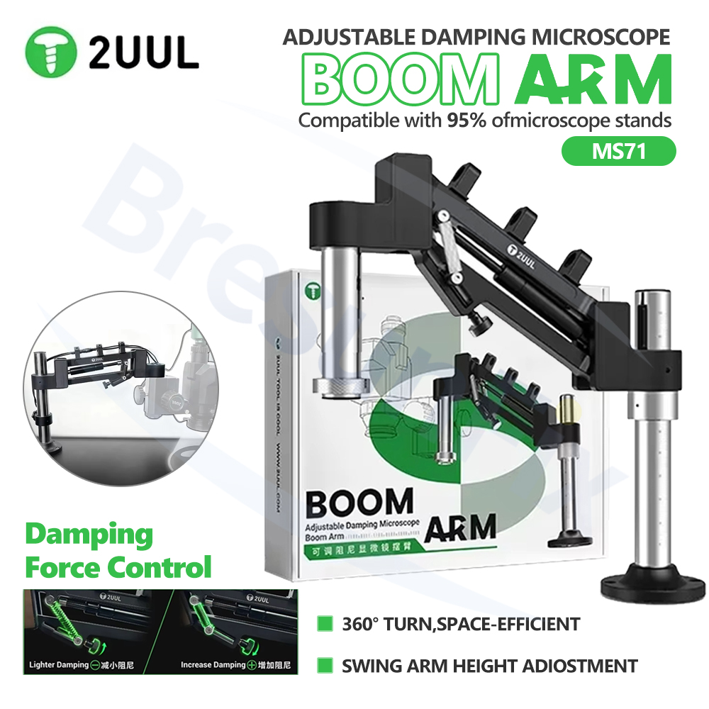 2UUL MS71 Adjustable Damping M - Electronics Repair Microscope 评论和价格