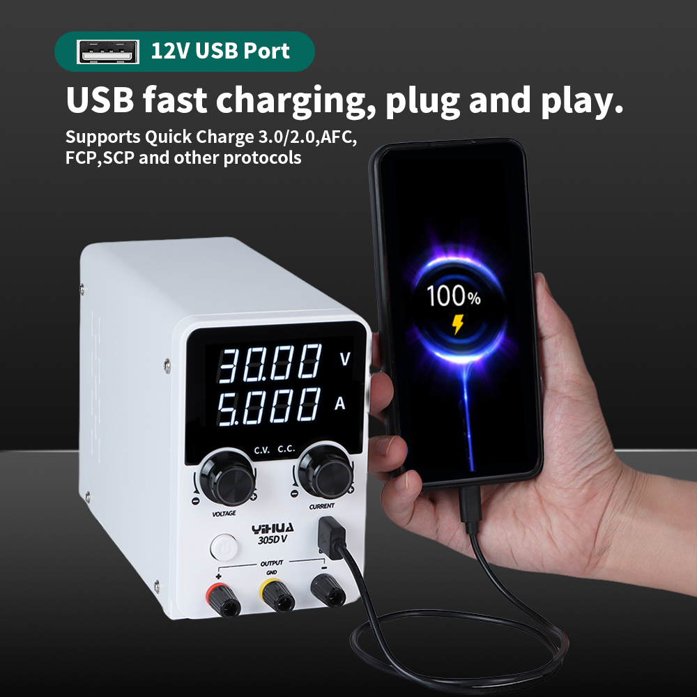 YIHUA 305D-V 180W DC Power Sup - Electronics Repair Lab 评论和价格
