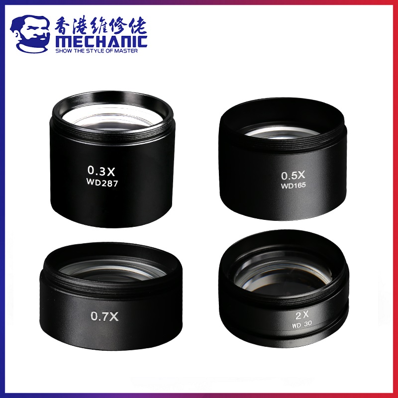 MECHANIC 0.3X 0.5X 0.7X 2X Aux - Electronics Repair Microscope 评论和价格
