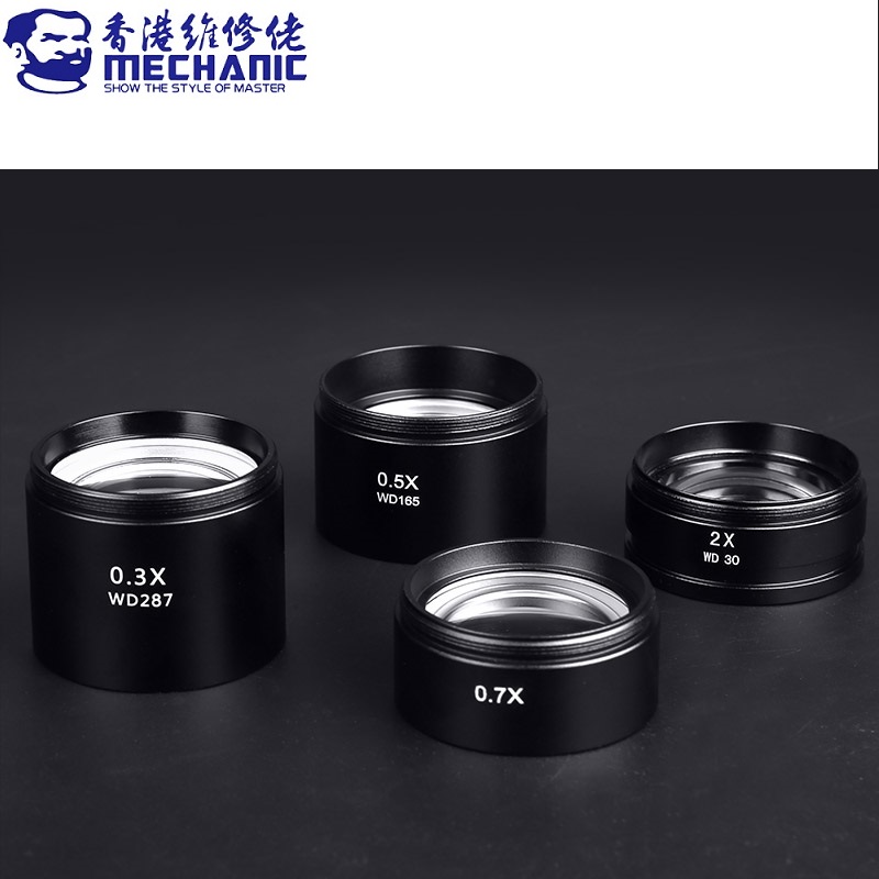 MECHANIC 0.3X 0.5X 0.7X 2X Aux - Electronics Repair Microscope 评论和价格