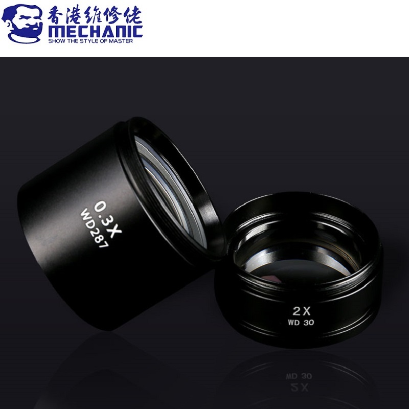 MECHANIC 0.3X 0.5X 0.7X 2X Aux - Electronics Repair Microscope 评论和价格